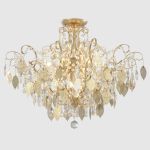 Потолочные светильники Crystal Lux ESMIRALDA PL9 GOLD ESMIRALDA
