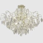 Потолочные светильники Crystal Lux ESMIRALDA PL9 SILVER ESMIRALDA