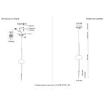 Подвесные светильники Crystal Lux GLASS SP3W LED CHROME GLASS