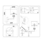 Настенные светильники Ambrella LH71125 LH