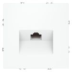 Розетка компьютерная встраиваемая VOLTUM S70 RJ45 кат.6, (белый матовый)