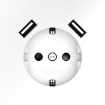 Розетка встраиваемая VOLTUM S70 с заземлением и защитными шторками, 16А, с USB, A+A, (белый матовый)