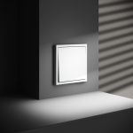 Проходной переключатель встраиваемый VOLTUM S70 одноклавишный 10А, (белый матовый)