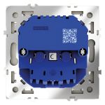 Розетка встраиваемая VOLTUM S70 с заземлением и защитными шторками, 16А, с USB, A+С, (сталь)