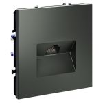 Розетка компьютерная встраиваемая VOLTUM S70 RJ45 кат.6, (титан)