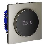 Терморегулятор электронный VOLTUM S70 с индикацией и датчиком, для теплого пола, (шелк)