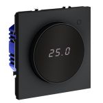 Терморегулятор электронный VOLTUM S70 с индикацией и датчиком, для теплого пола, (графит)