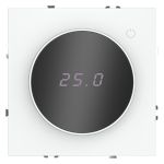 Терморегулятор электронный VOLTUM S70 с индикацией и датчиком, для теплого пола, (белый матовый)