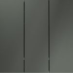 Выключатель встраиваемый VOLTUM S70 трехклавишный 10А, (титан)