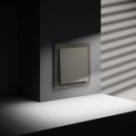 Выключатель встраиваемый VOLTUM S70 одноклавишный 10А, (шелк)