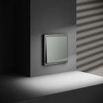 Выключатель встраиваемый VOLTUM S70 одноклавишный 10А, (титан)