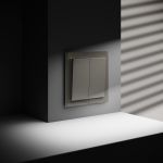 Выключатель встраиваемый VOLTUM S70 двухклавишный 10А, (шелк)