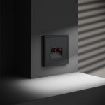 Розетка акустическая встраиваемая VOLTUM S70 4-местная, (графит)