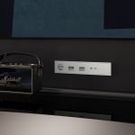 Розетка компьютерная встраиваемая VOLTUM S70 RJ45 кат.6, (сталь)