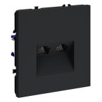 Розетка компьютерная встраиваемая VOLTUM S70 двойная RJ45+RJ45 кат.6, (графит)