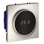 Терморегулятор электронный VOLTUM S70 с индикацией и датчиком, для теплого пола, (кашемир)