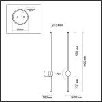 Настенные светильники Odeon Light 4335/18WGP FILLINI