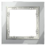 Рамка стеклянная VOLTUM S70 на 1 пост, (сталь, стекло)
