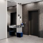 Рамка стеклянная VOLTUM S70 на 2 поста, (титан, стекло)