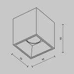 Точечные светильники Maytoni C064CL-5W3K-SQ-B Alfa LED