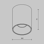 Точечные светильники Maytoni C064CL-8W3K-RD-B Alfa LED