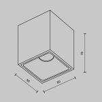 Точечные светильники Maytoni C065CL-8W3K-SQ-B Alfa LED