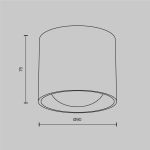 Точечные светильники Maytoni C217CL-15W3K-B Lens