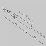 Трековое освещение Maytoni CA002PI-B Accessories for system Axity