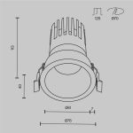 Точечные светильники Maytoni DL118-15W-2.7K-W Dip