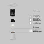Точечные светильники Maytoni DL120-10W-4K-TRS-W Dip
