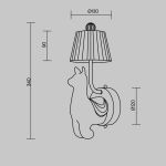 Настенные светильники Maytoni MOD377WL-L6W3K Senor Alpaca