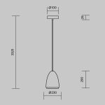 Подвесные светильники Maytoni MOD430PL-01CM Pilastro
