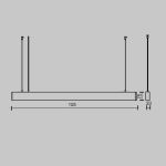 Подвесные светильники Maytoni P051PL-36W2.7-6K-B BASIS