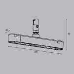 Трековое освещение Maytoni TR203-1-10W3K-S-B Points rot