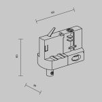 Трековое освещение Maytoni TRA005-3-A-W Accessories for tracks Trinity