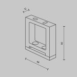 Комплектующие Maytoni TRA130BS-B-1 Accessories for system Parity
