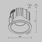 Точечные светильники Maytoni DL043-01-15W3K-RD-B-1 Alfa LED