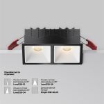 Точечные светильники Maytoni DL043-02-10W3K-SQ-B-1 Alfa LED