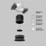 Точечные светильники Maytoni DL058-7W2.7K-TRS-B Round