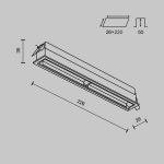 Точечные светильники Maytoni DL100-12W2.7-3-4K-W Parete