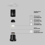 Точечные светильники Maytoni DL120-10W-4K-TRS-B Dip