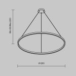 Подвесные светильники Maytoni MOD058PL-L65BSK Rim