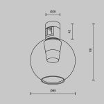 Трековое освещение Maytoni TR148-1-3W4K-B Bubble