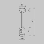 Трековое освещение Maytoni TRA156C-IPCL1-B Accessories for tracks Flarity