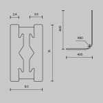 Трековое освещение Maytoni TRX154-RC80-B Accessories for tracks Flarity