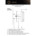 Настенные светильники Aployt APL.070.01.05 Lakres