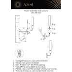 Настенные светильники Aployt APL.339.11.01 Gienia