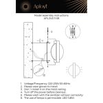Настенные светильники Aployt APL.343.11.08 Abeliya