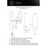 Настенные светильники Aployt APL.344.11.02 Bernardet
