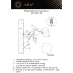 Настенные светильники Aployt APL.345.11.02 Zofka